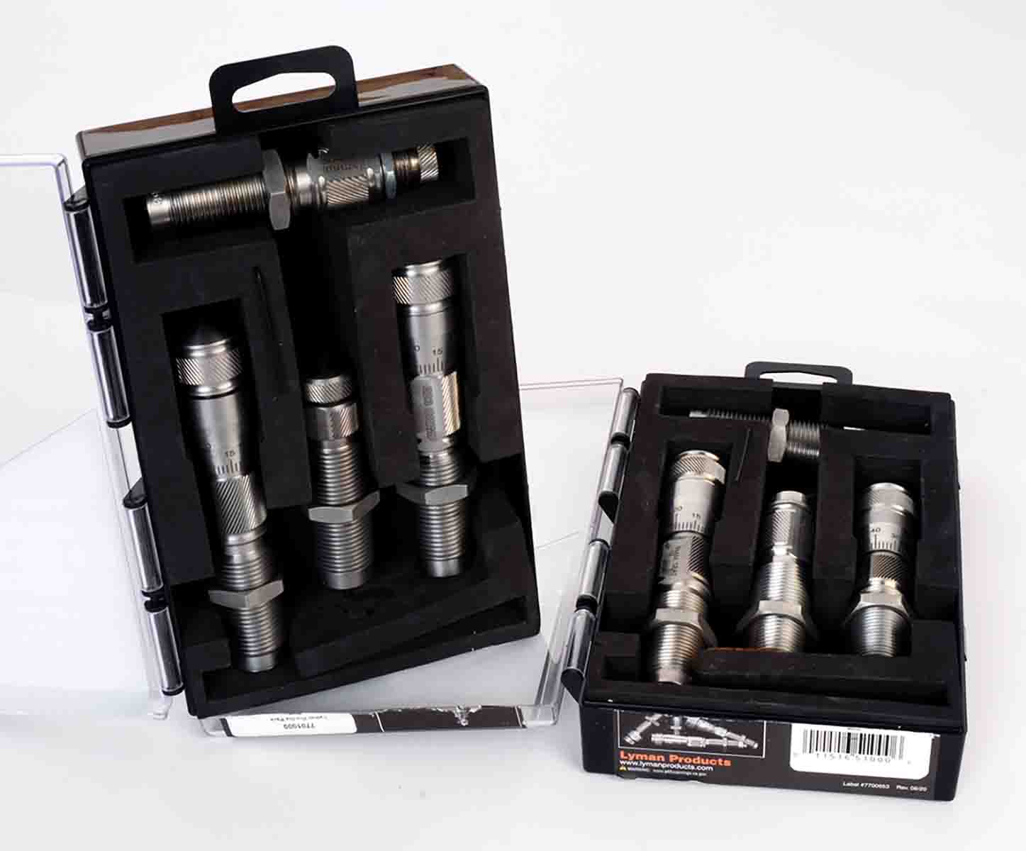 Mike used Lyman’s new stainless steel Pro-Die 9mm set for all reloading for this article. The set includes a taper-crimp die.